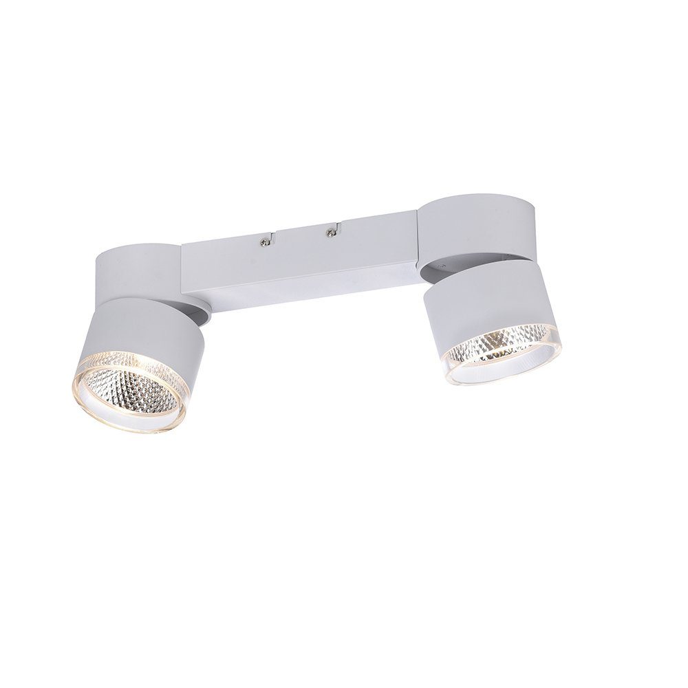 Paul Neuhaus LED Deckenleuchte LED Deckenstrahler PURE-NOLA, Strahler schwenkbar, dimmbar, Switchmo, 2xLED/15W/3000K, Spot Strahler schwenkbar warmweißes Licht