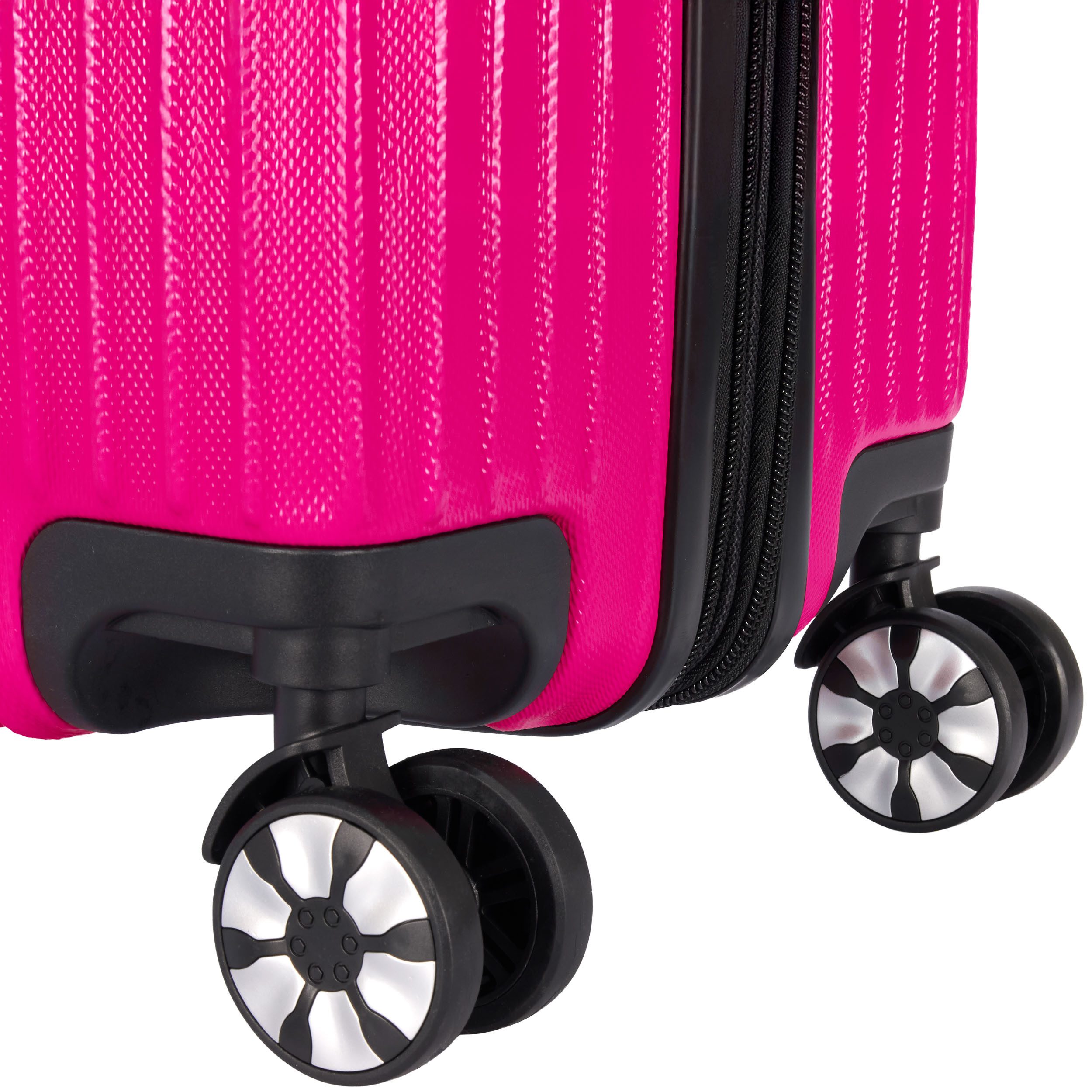BRUBAKER Koffer London - Hartschalen Reisekoffer mit Zahlenschloss, 4 Rollen, Rollkoffer 49 x 76,5 x 29,5 cm - Hartschalenkoffer Trolley, Größe XL – Bild 5 von 5