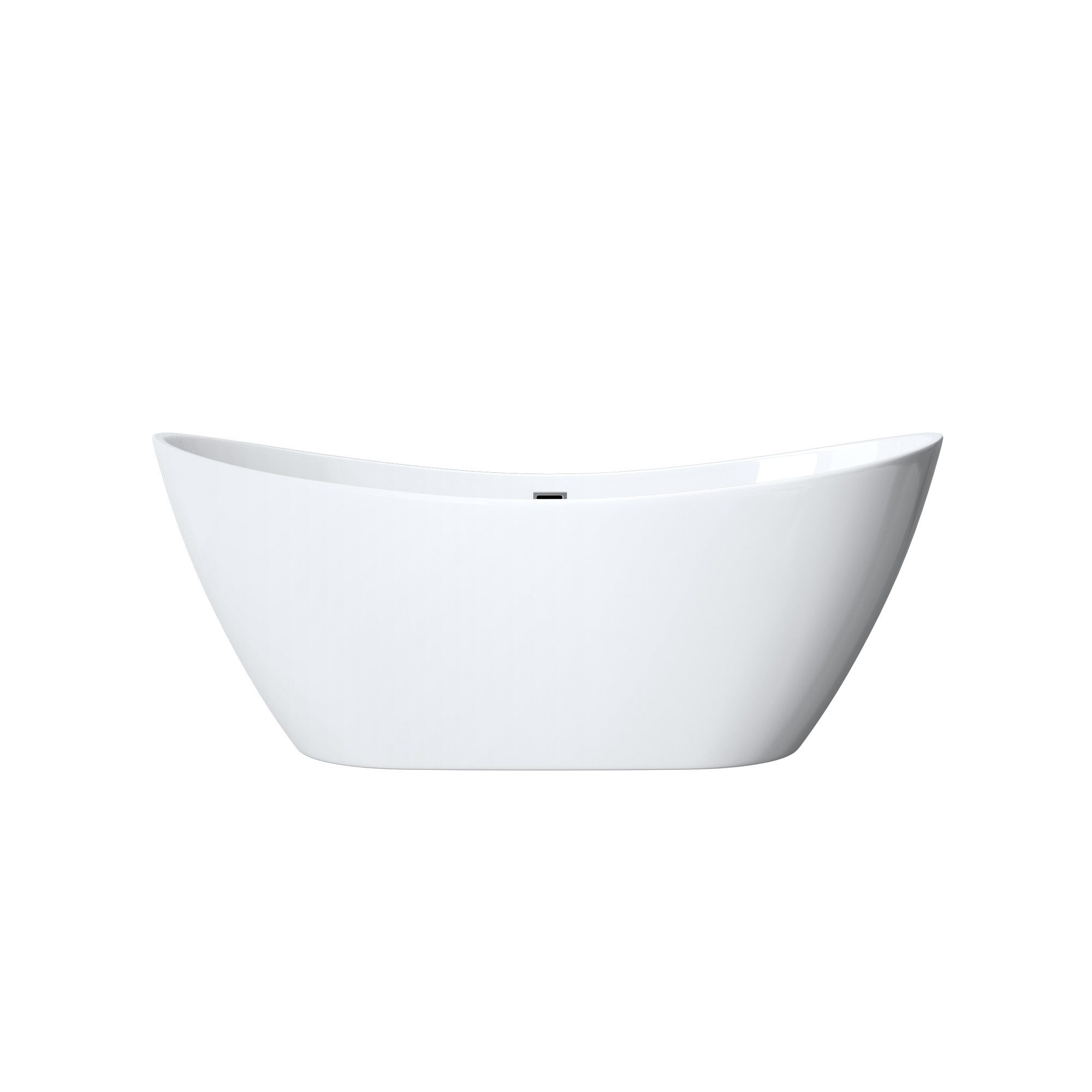 doporro Badewanne Design-Badewanne Freistehend inkl. Ablaufgarnitur B:150-183cm Vicenza