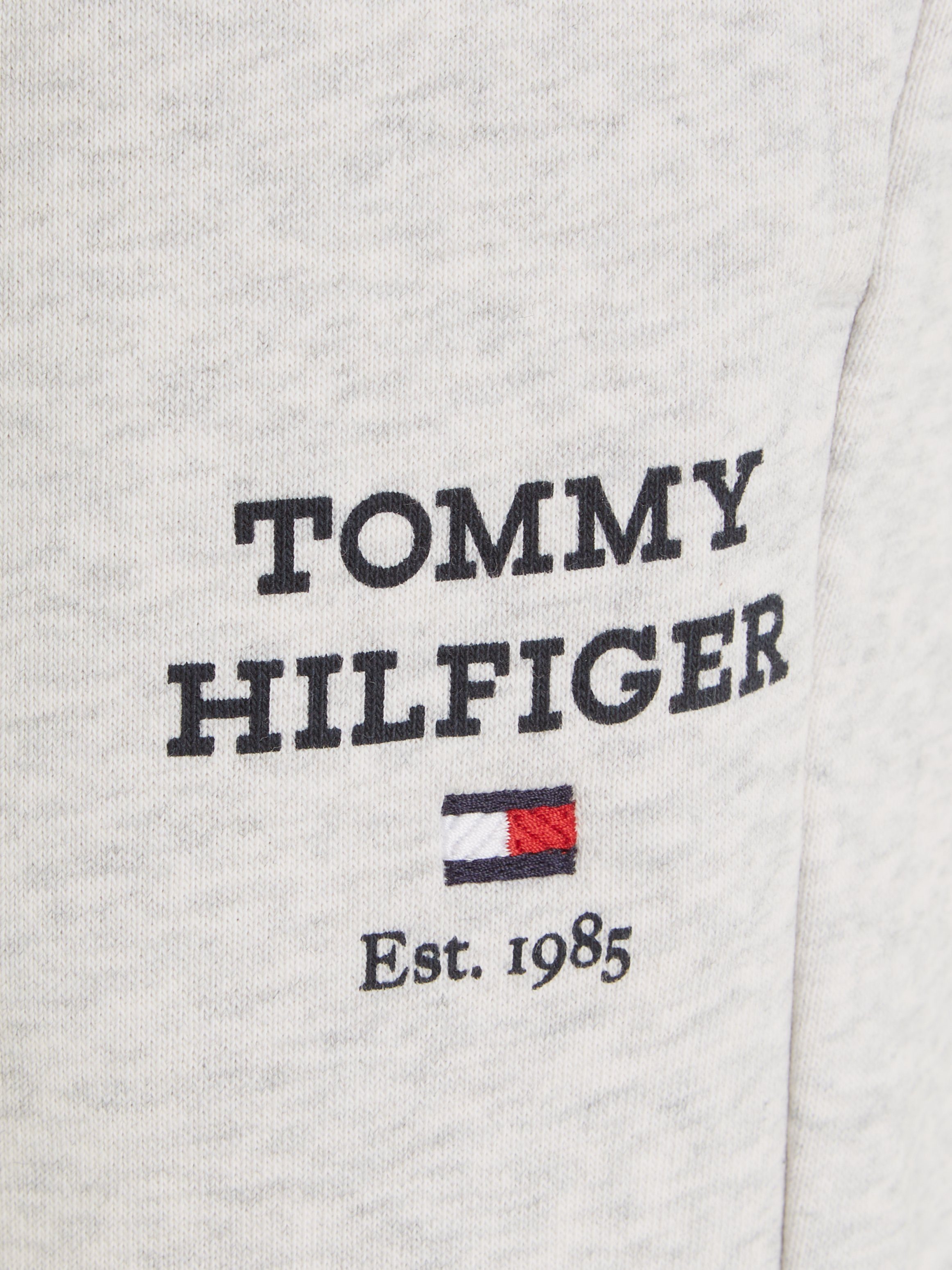 Tommy Hilfiger Sweathose TH LOGO Logoschriftzug SWEATPANTS mit light grey