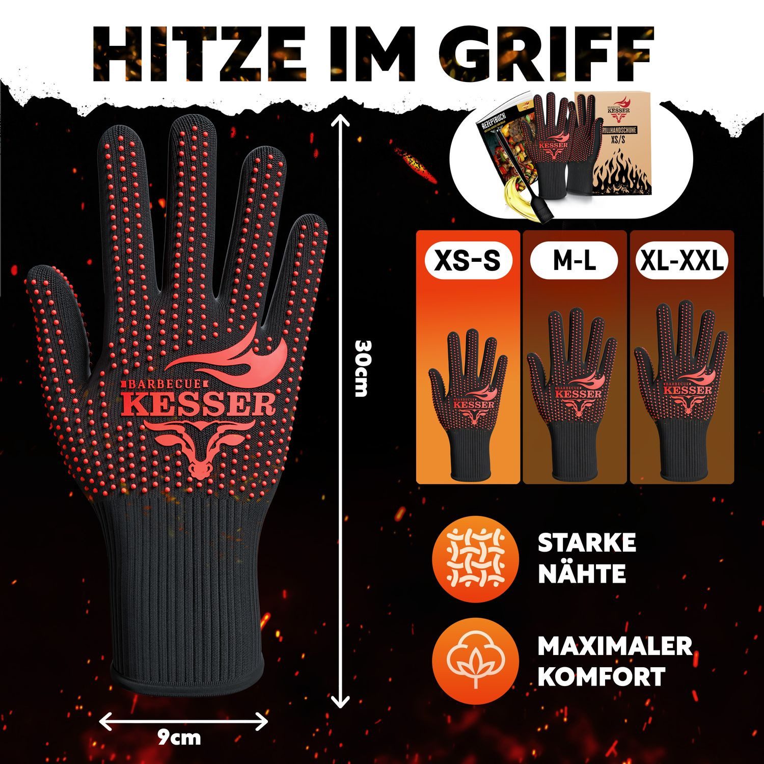 KESSER Grillhandschuhe