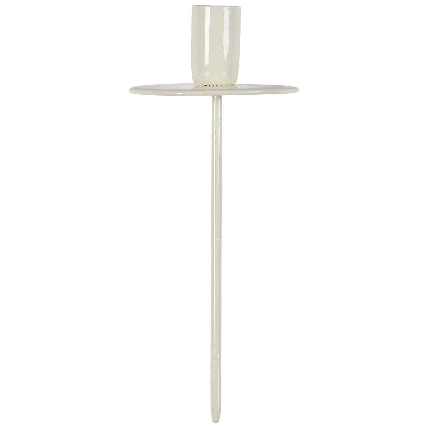 Flaschen creme Weihnachten Laursen Metall IB Stecker Spieß Kerzen (1x dünne Laursen Windlicht weiß Ib Spieß)