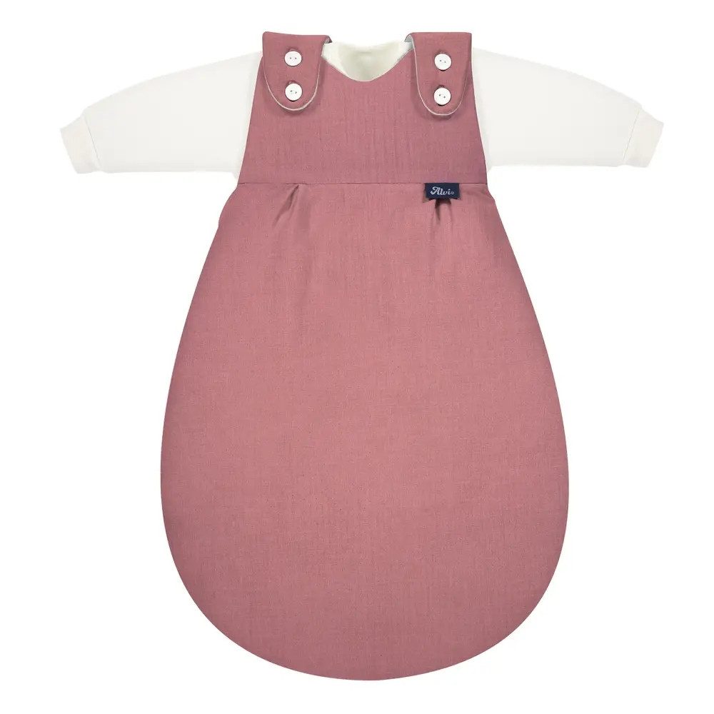 alvi schlafsack 50 56 3 teilig Baby-Mäxchen 3-Piece Cotton Winter-Fußsack für Kinderwagen - 30cm Farbe:Clay