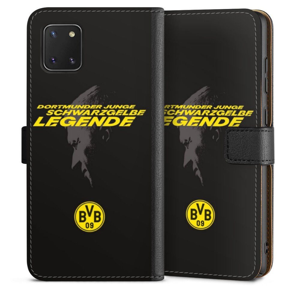 DeinDesign Handyhülle Marco Reus Borussia Dortmund BVB Danke Marco Schwarzgelbe Legende, Samsung Galaxy Note 10 lite Hülle Handy Flip Case Wallet Cover
