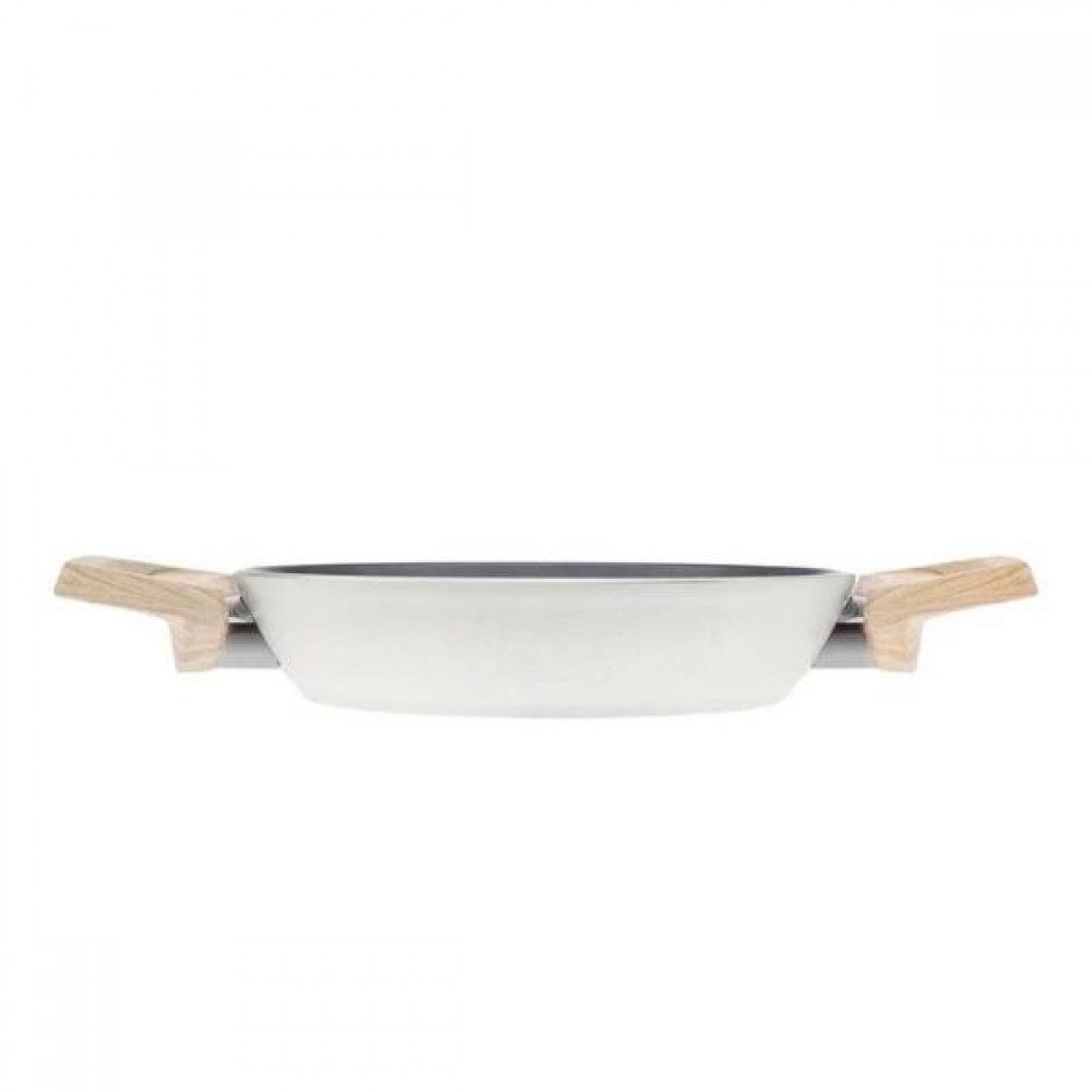 Karaca Bratpfanne Karaca Swiss Crystal 20 cm Induktions Tiefe Bratpfanne, Creamy