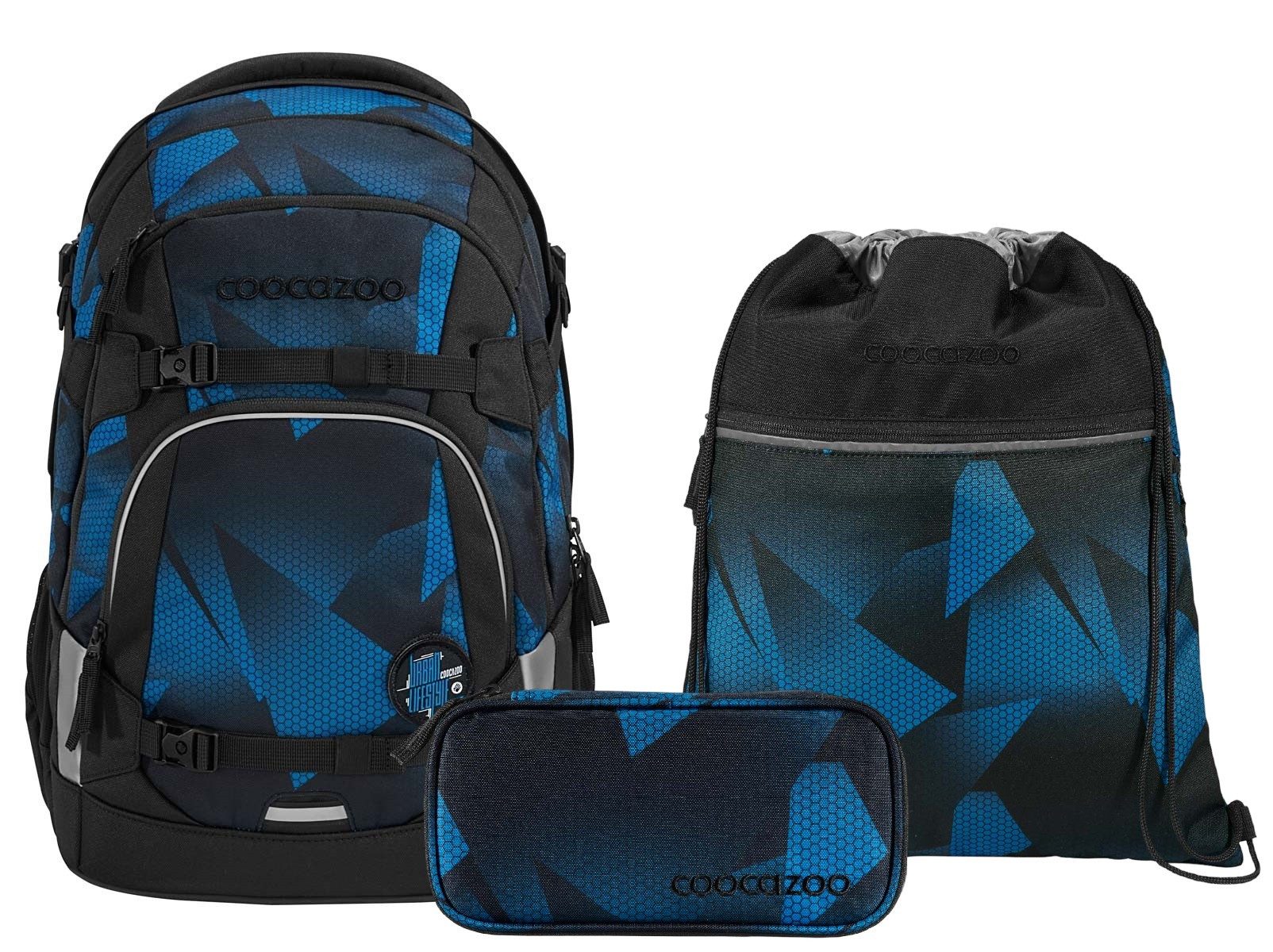 coocazoo Schulranzen Schulrucksack-Set MATE Electric Ice günstig online kaufen