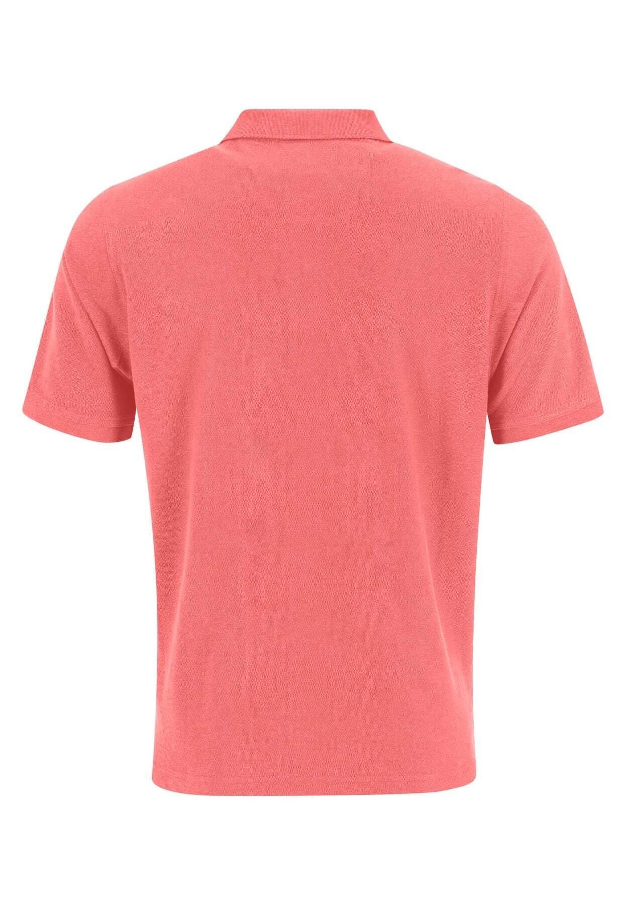 FYNCH-HATTON Poloshirt Poloshirt Kurzarmshirt mit pink Polokragen