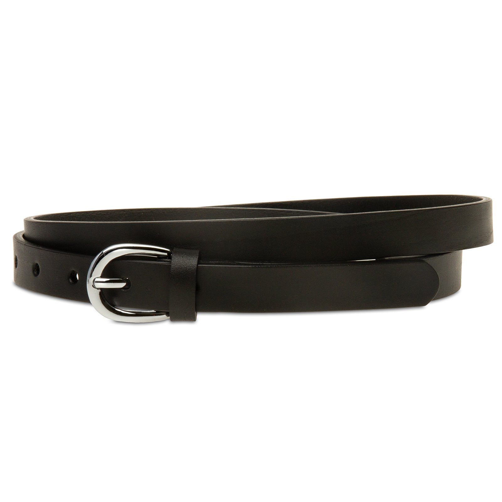Caspar Taillengürtel GU318 schmaler Damen Ledergürtel günstig online kaufen