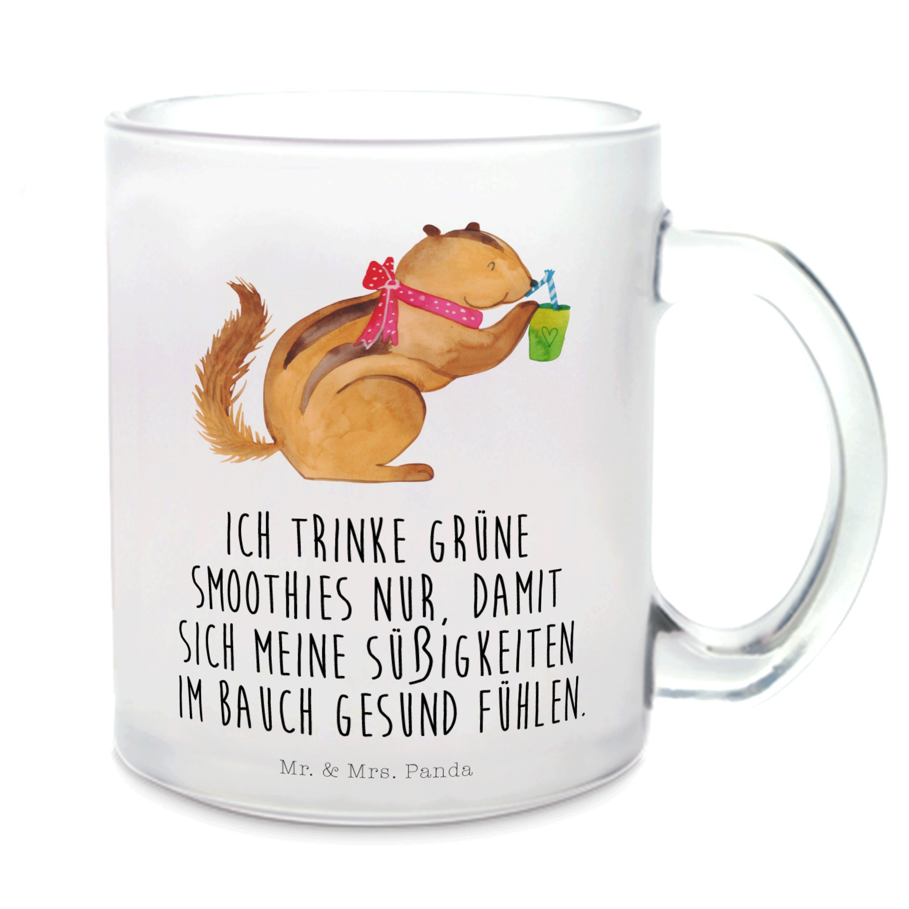 Mr. & Mrs. Panda Teeglas Eichhörnchen Smoothie Transparent Geschenk