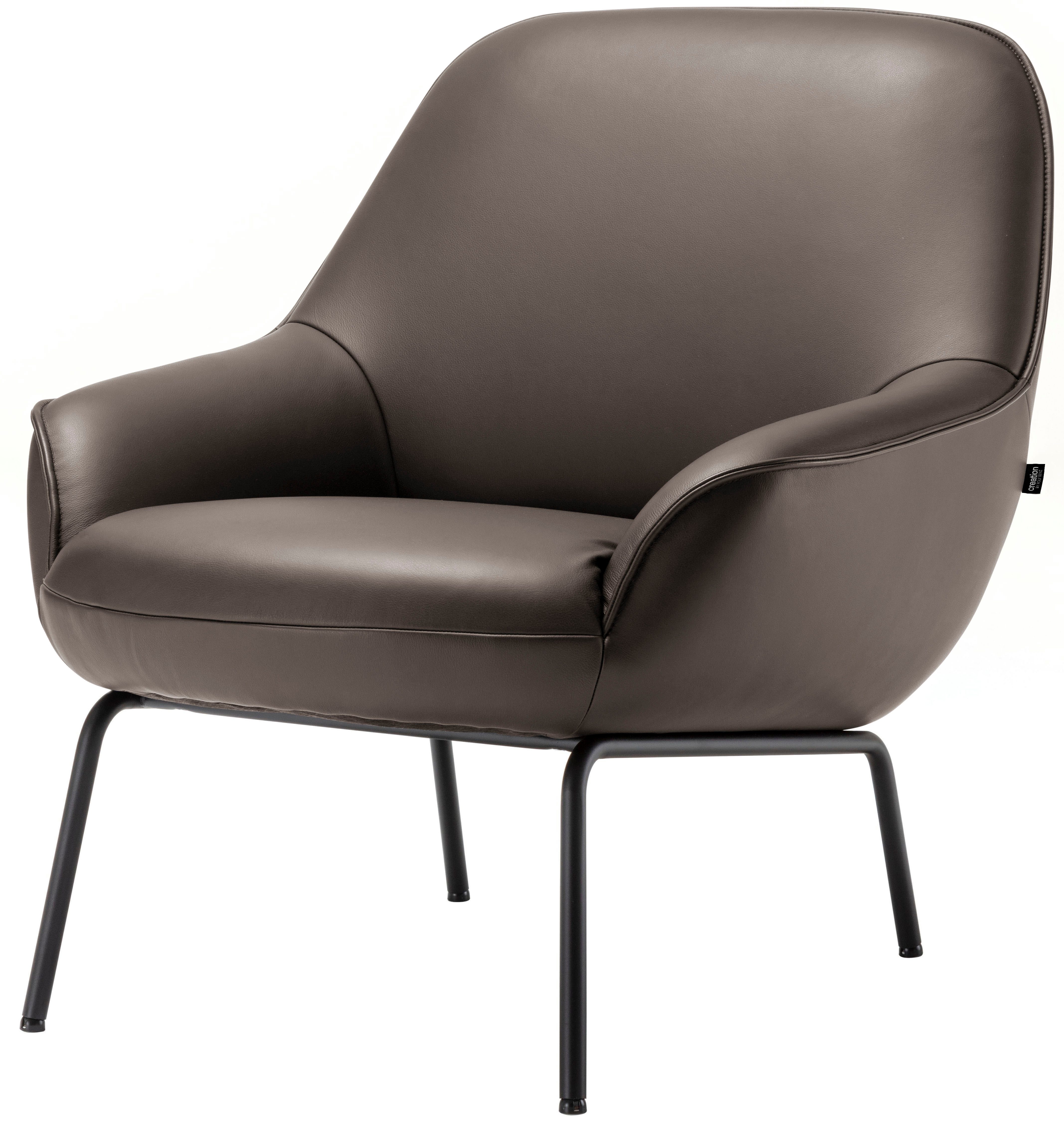 Creation BY ROLF BENZ Sessel Designsessel CR.482 in hochwertiger Detailverarbeitung, Breite 76cm, und tollem Sitzkomfort
