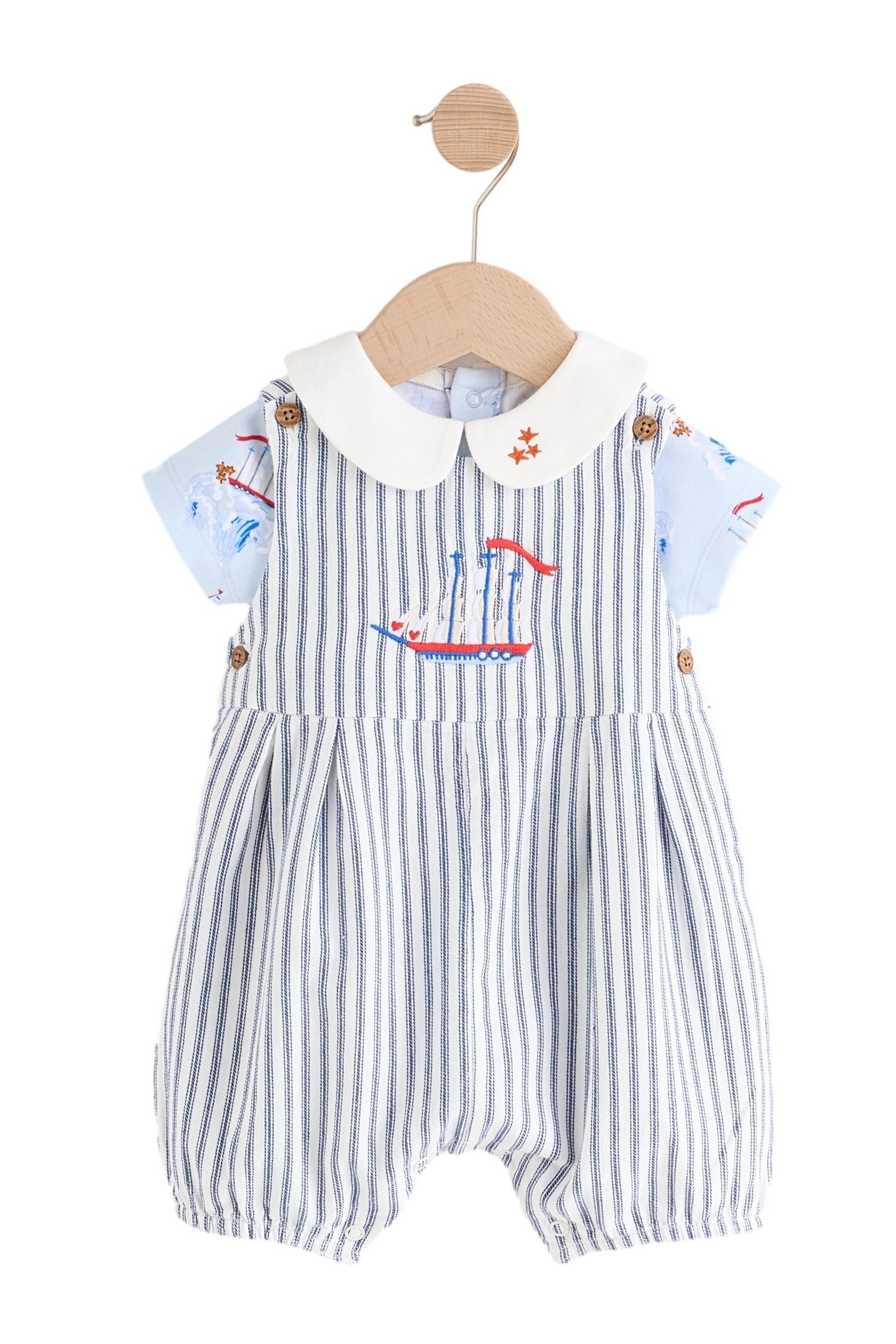Next Shirt & Hose Cath Kidston Baby-Latzhose aus 100 % Baumwolle (2-tlg)