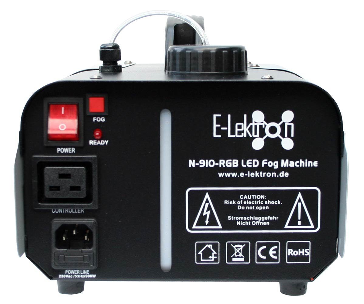 E-Lektron LED Discolicht N-910-RGB Fernbedienung, Nebels des LED fest RGB, Nebelmaschine, Beleuchtung integriert