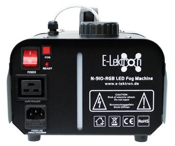 E-Lektron LED Discolicht N-910-RGB Nebelmaschine, LED fest integriert, RGB, Fernbedienung, Beleuchtung des Nebels