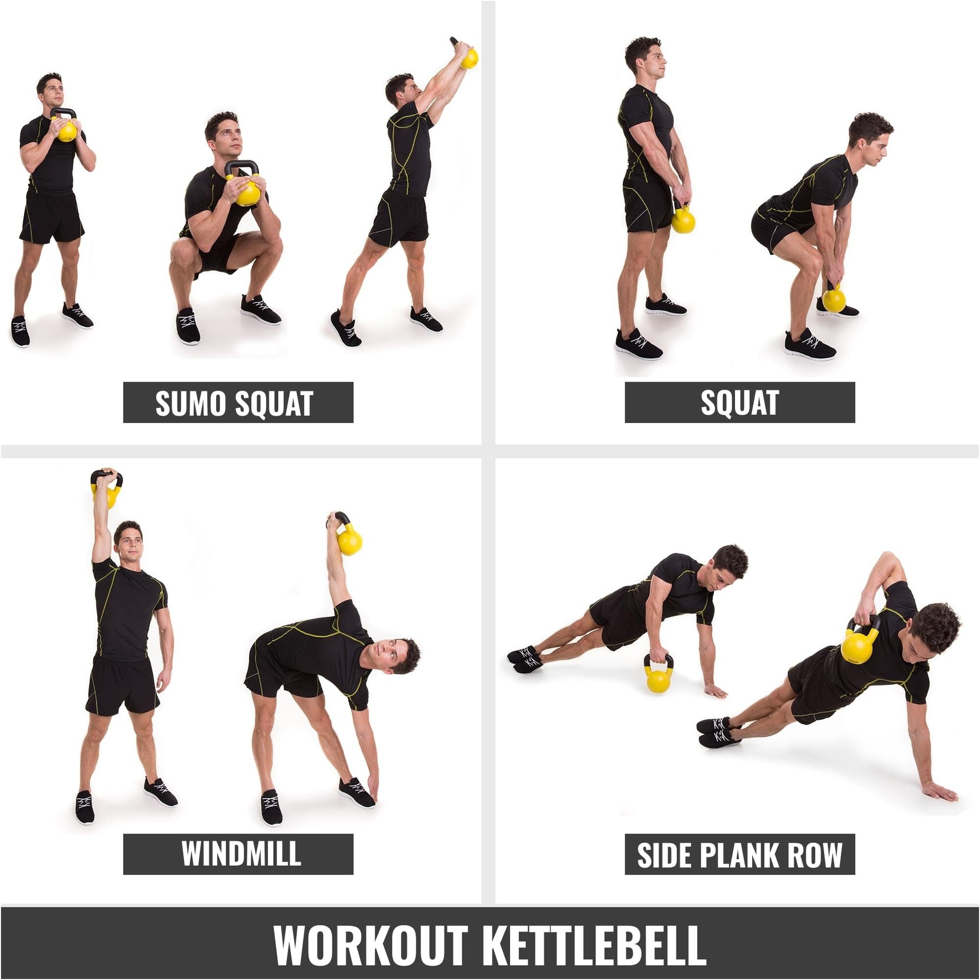 GORILLA SPORTS Kettlebell Kettlebell aus Kunststoff 2-20 KG