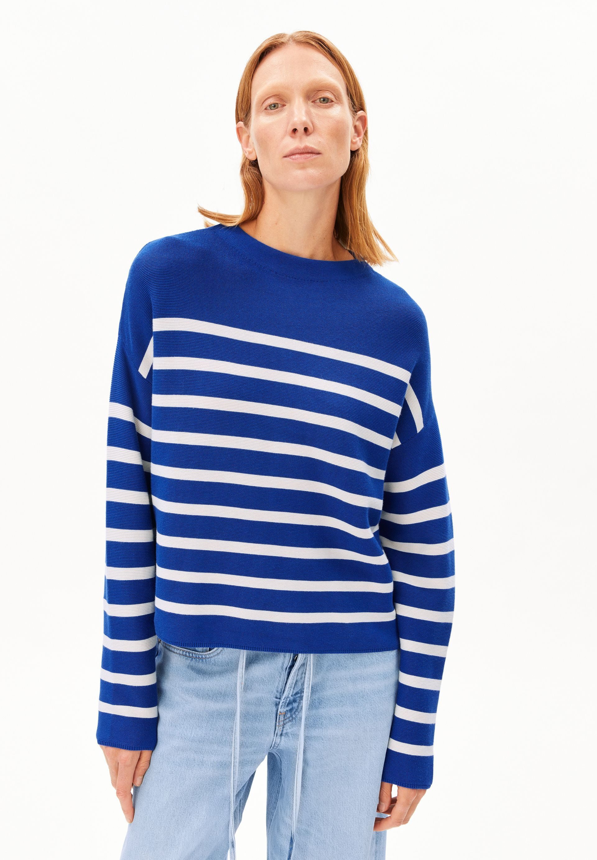 Strickpullover MERINAA STRIPES Strickpullover aus Bio-Baumwolle