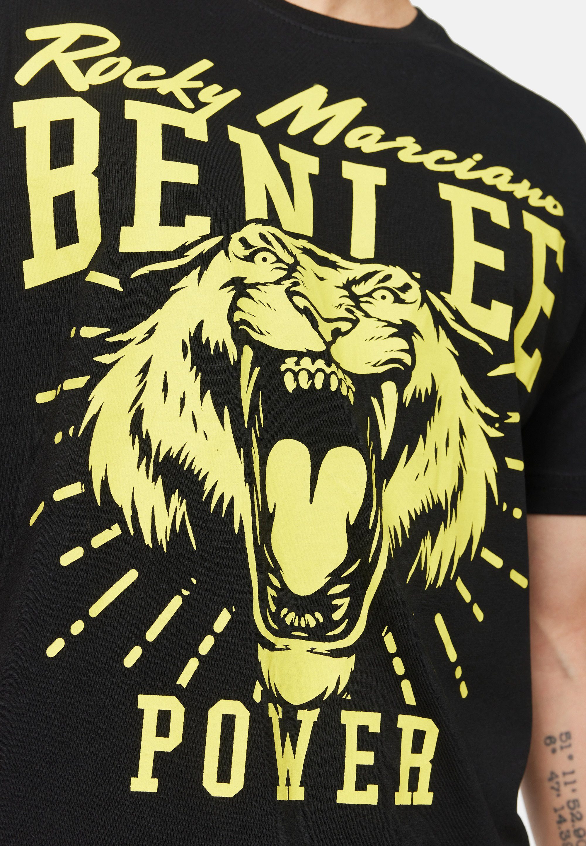 T-Shirt Benlee Black/Yellow POWER Rocky Marciano TIGER