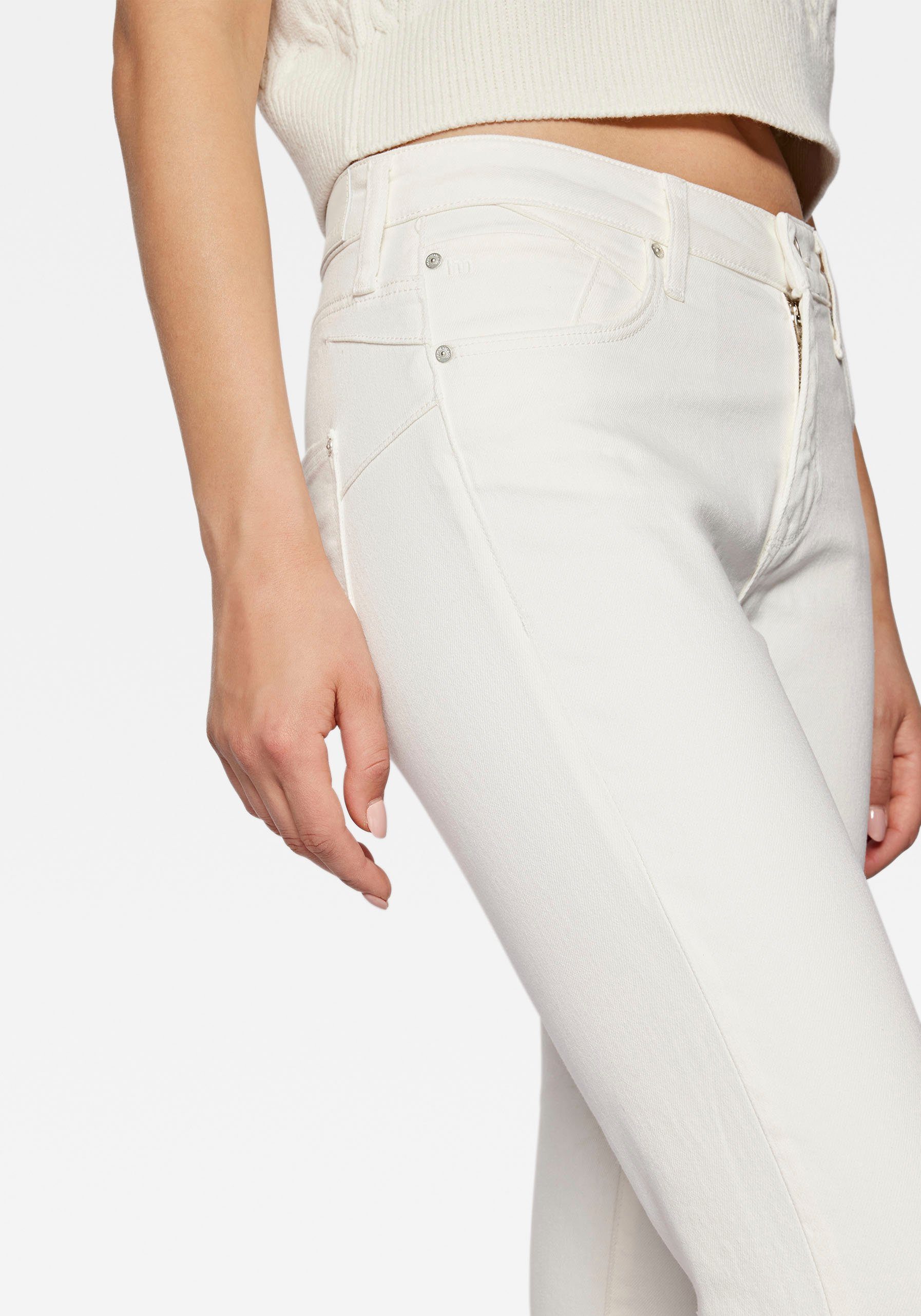 Mavi hochwertiger Verarbeitung dank Slim-fit-Jeans trageangenehmer Stretchdenim white
