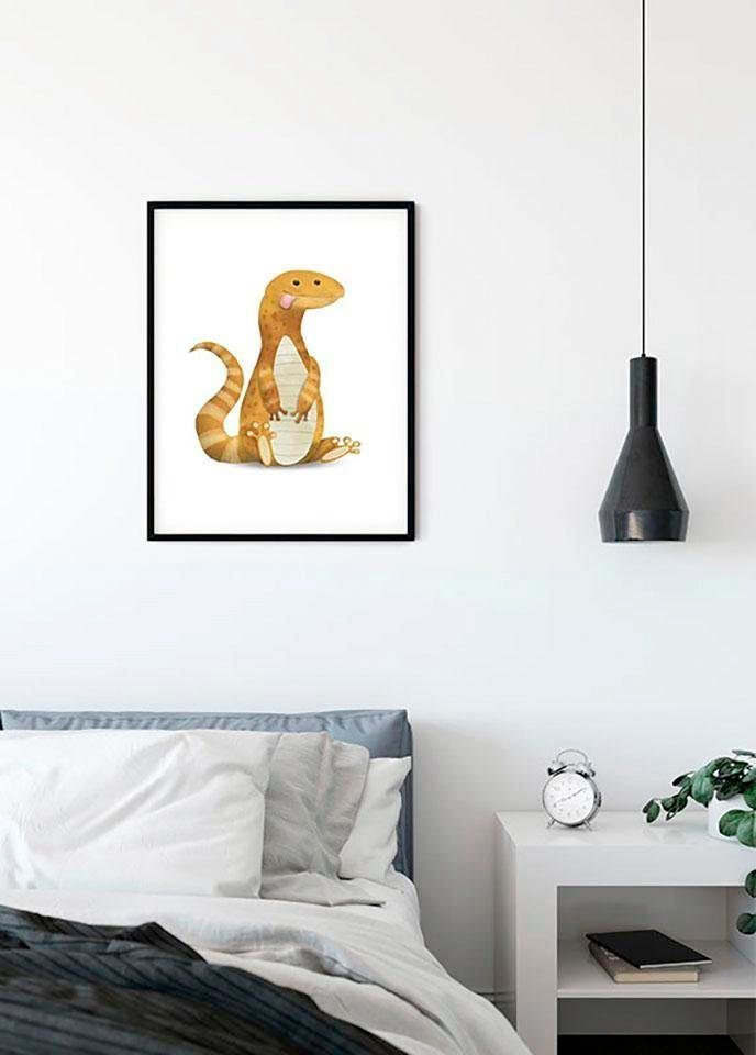 Komar Poster Cute Animal Lizard, Tiere (1 St), Kinderzimmer, Schlafzimmer,  Wohnzimmer