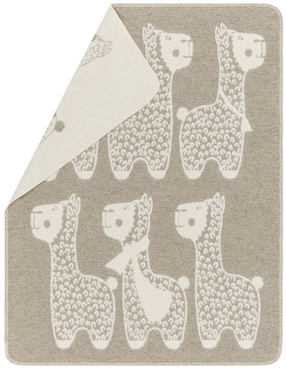 Babydecke Plaid Carla 'Alpaka' 70 x 90 cm, DAVID FUSSENEGGER
