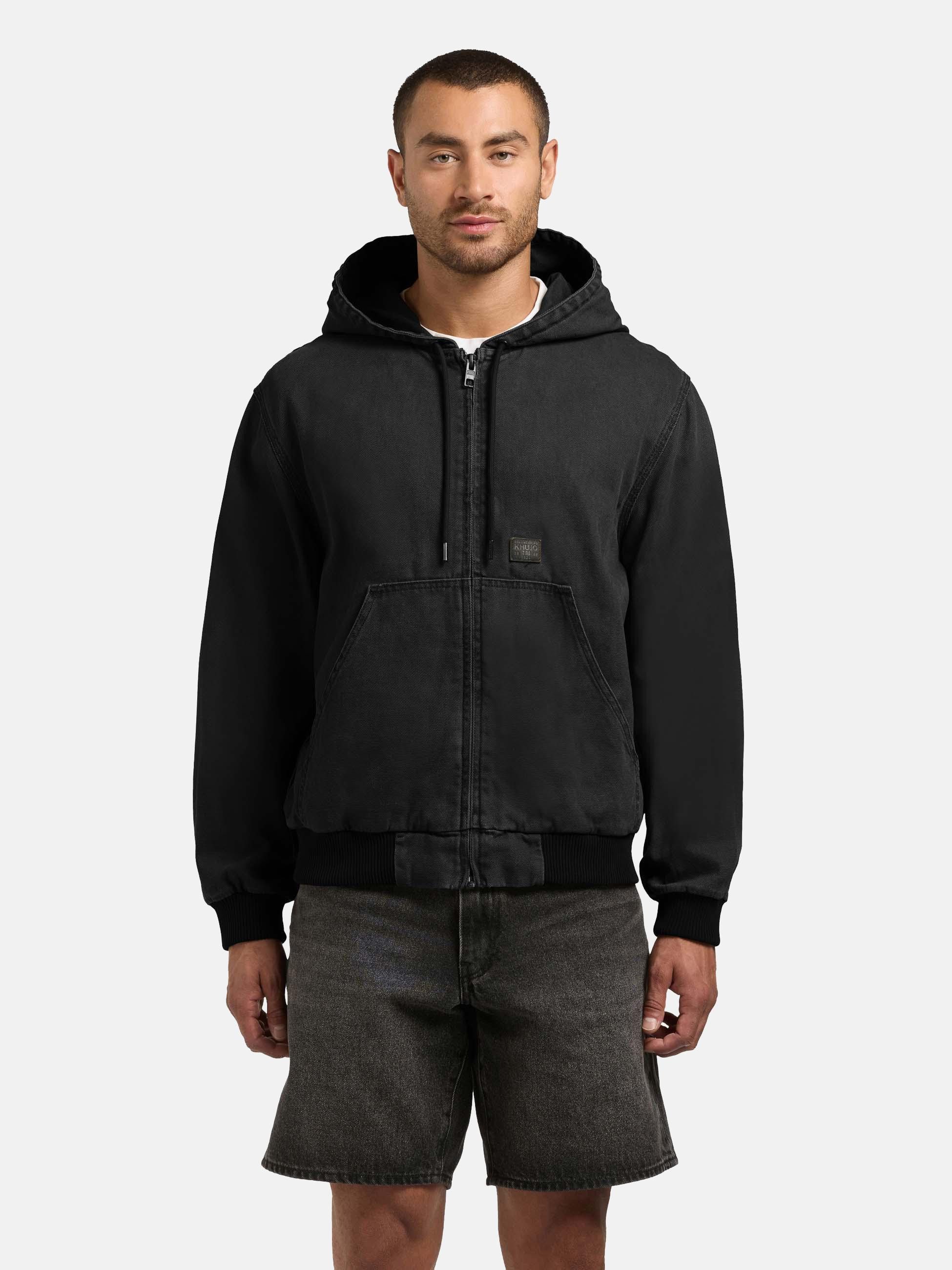 khujo Outdoorjacke Rhiis Herren Übergangsjacke im Denim-Look
