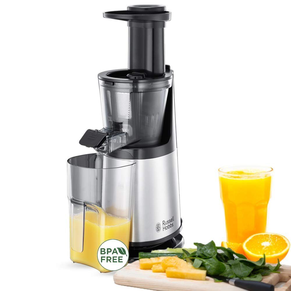 RUSSELL HOBBS Entsafter Slow Juicer 25170-56 Kaltpressverfahren Saftpresse 150W, 1500 W
