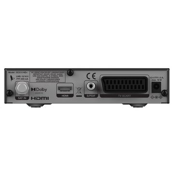 Humax ECO II HD+ SAT-Receiver (1080p Full HD, USB, HDMI, SCART inkl. 6 Monate HD)