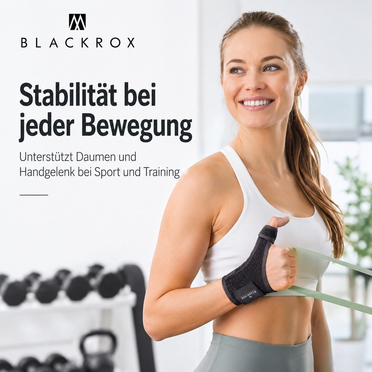 BLACKROX Daumenbandage [Vergleichssieger 2026] POLLEXA V1, Daumenstütze, One Size