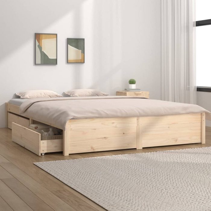 Lattenrost »Bett mit Schubladen 140x200 cm« vidaXL
