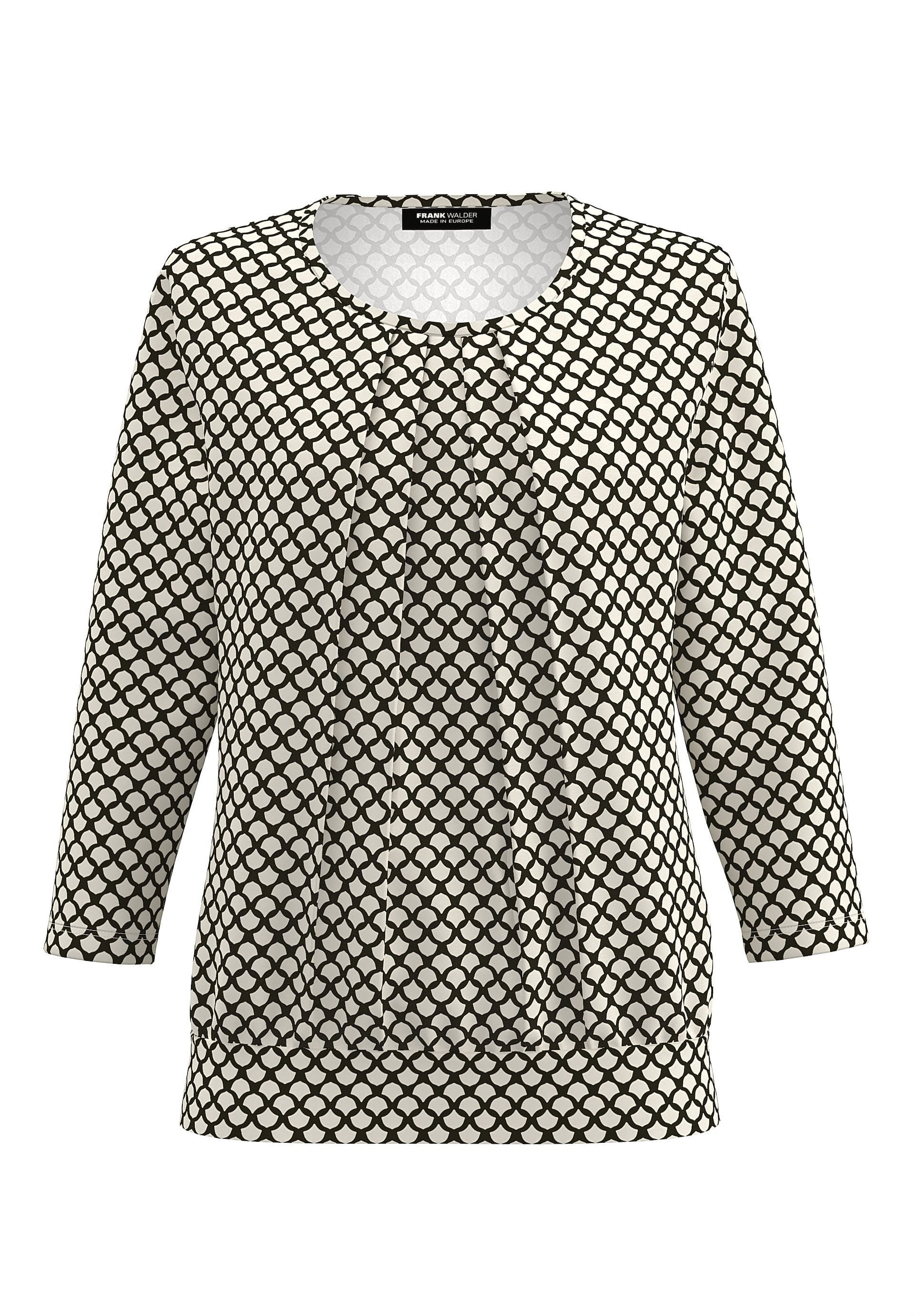 FRANK WALDER Blusenshirt faltenpartie