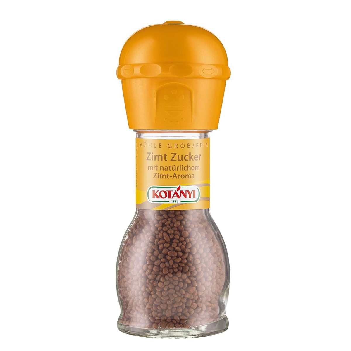 KOTANYI Gewürz, Kotanyi Zimt Zucker Gewürzmühle mit natürlichem Zimt Aroma 66g