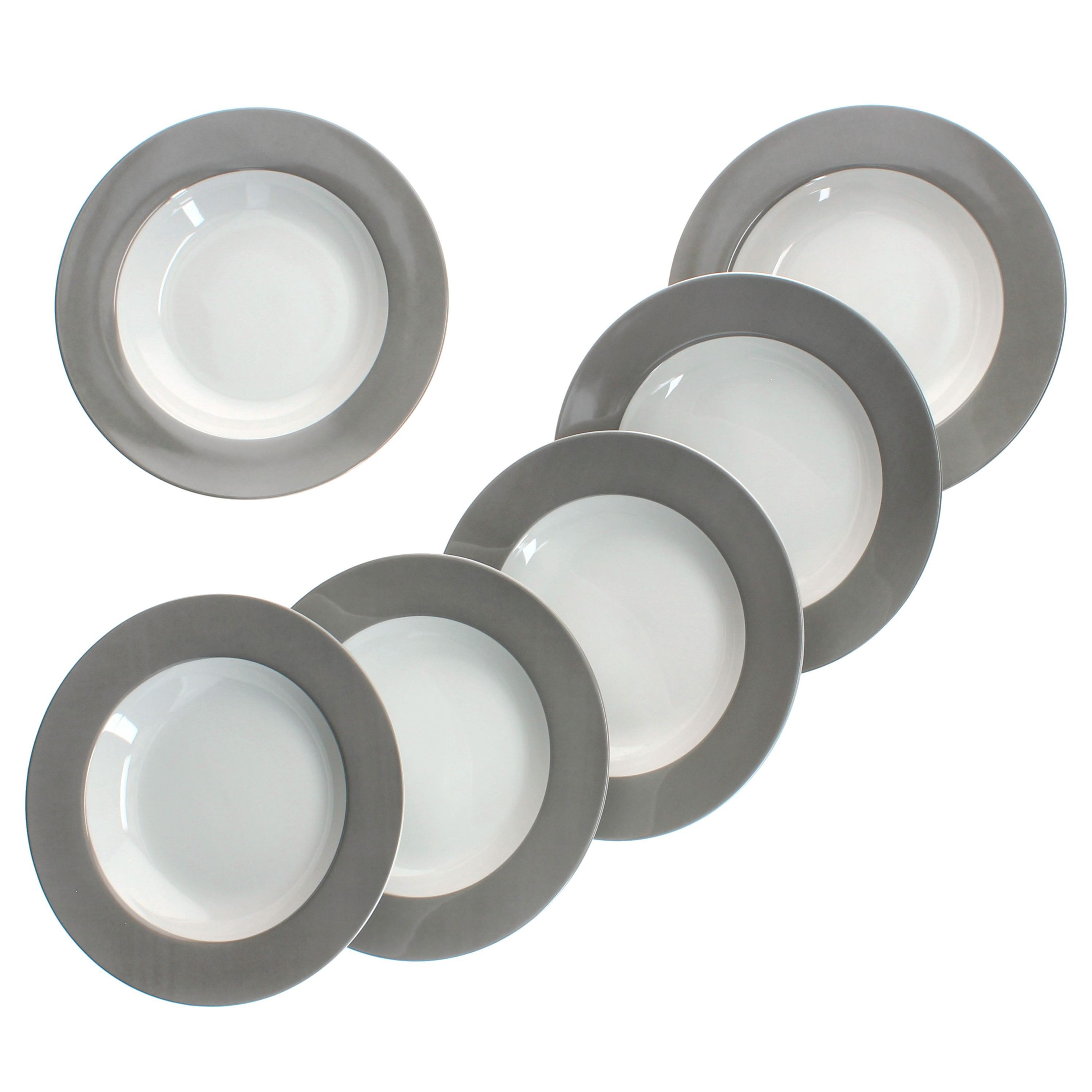 MamboCat Suppenteller MamboCat 6er Set Variant Grau Suppenteller Ø 21,5 cm – Bild 2 von 5