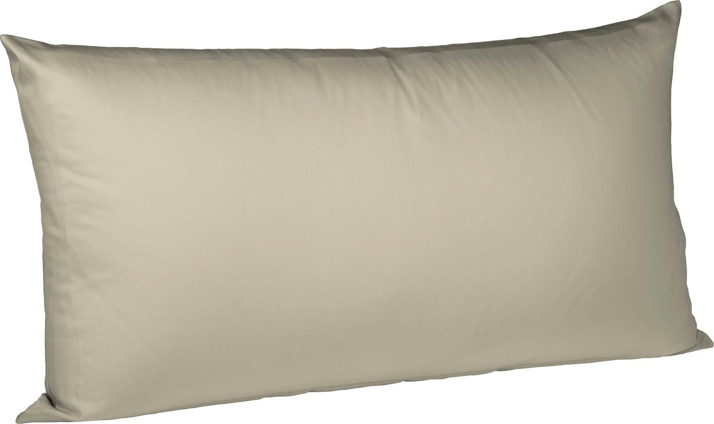 fleuresse Kissenbezug Colours Mako Satin, 100% Baumwolle, mit Reißverschluss, (2 Stück), Mako Satin, glänzend, glatt, Premium Qualität