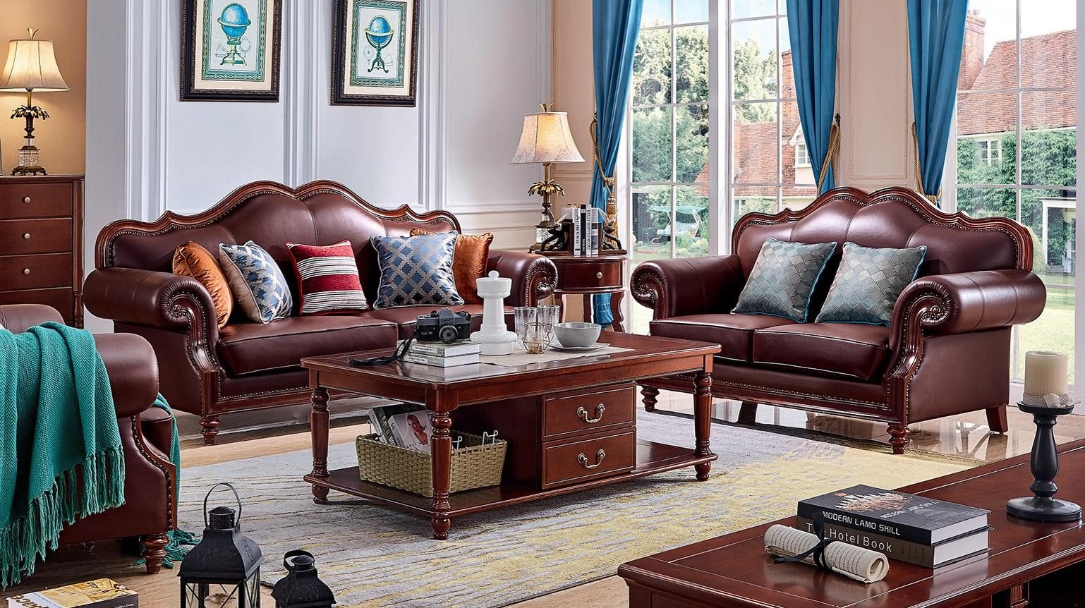 JVmoebel Big-Sofa Elegante Couch in braunem Kunstleder mit hoher Polsterung, Made in Europa