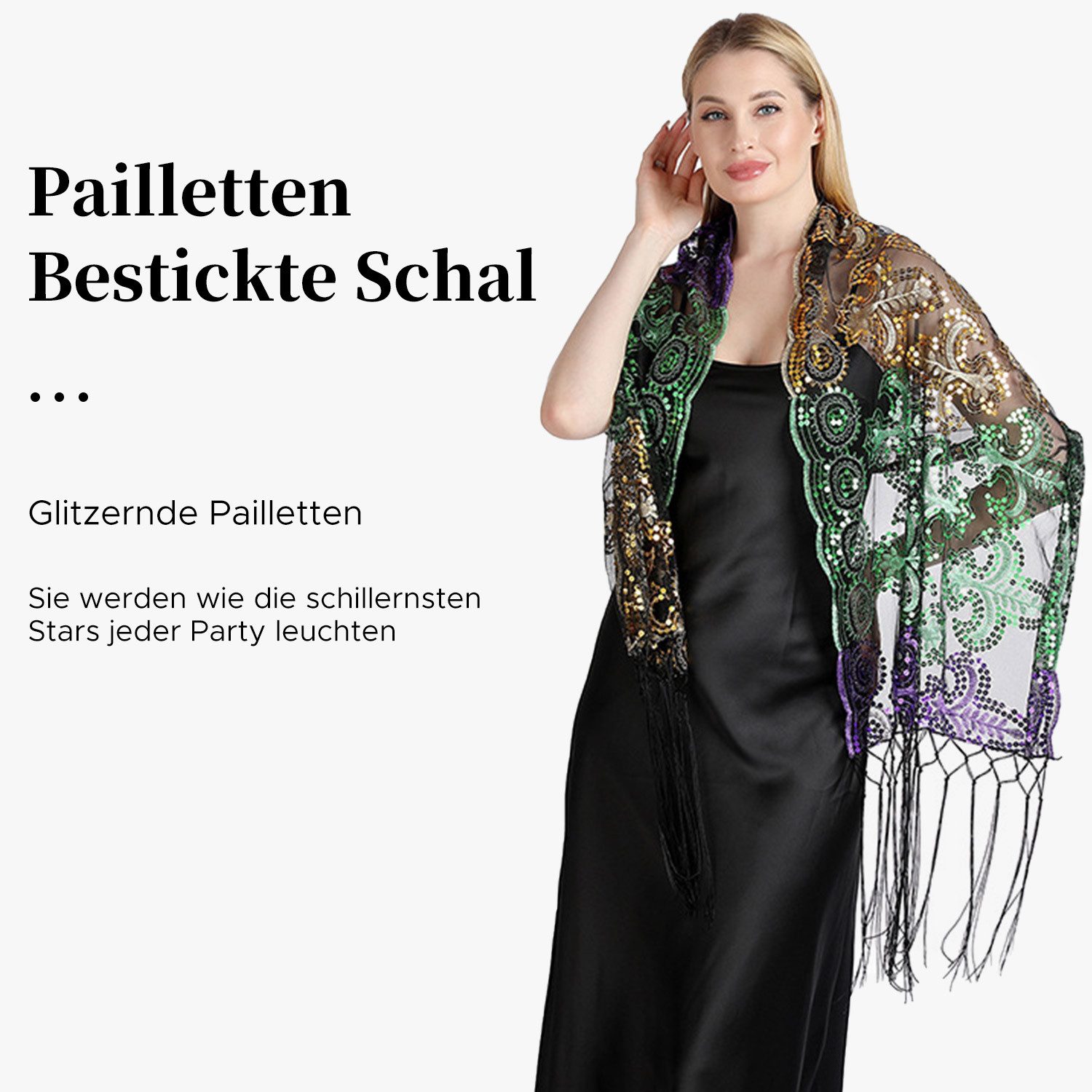 Refttenw Modeschal Stola Damen Festlich, Stola günstig online kaufen