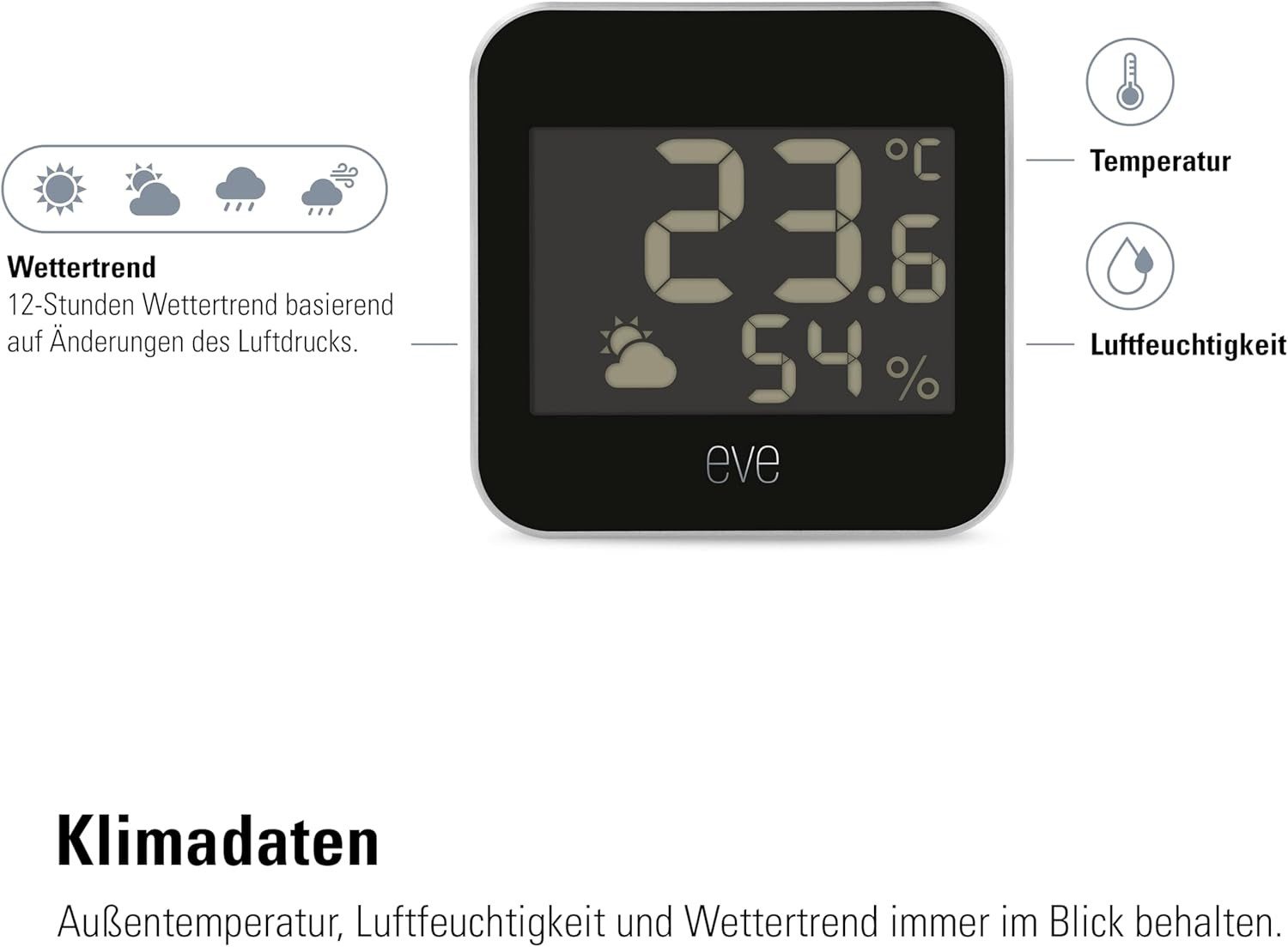 EVE Weather (Matter) Innenwetterstation – Bild 5 von 5