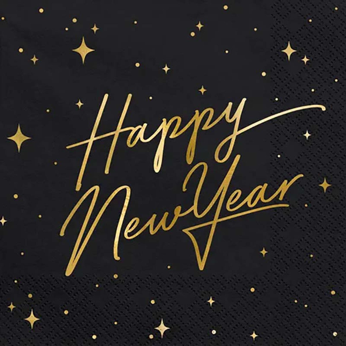 partydeco Papierserviette Servietten 'Happy New Year' 20Stk/33x33cm