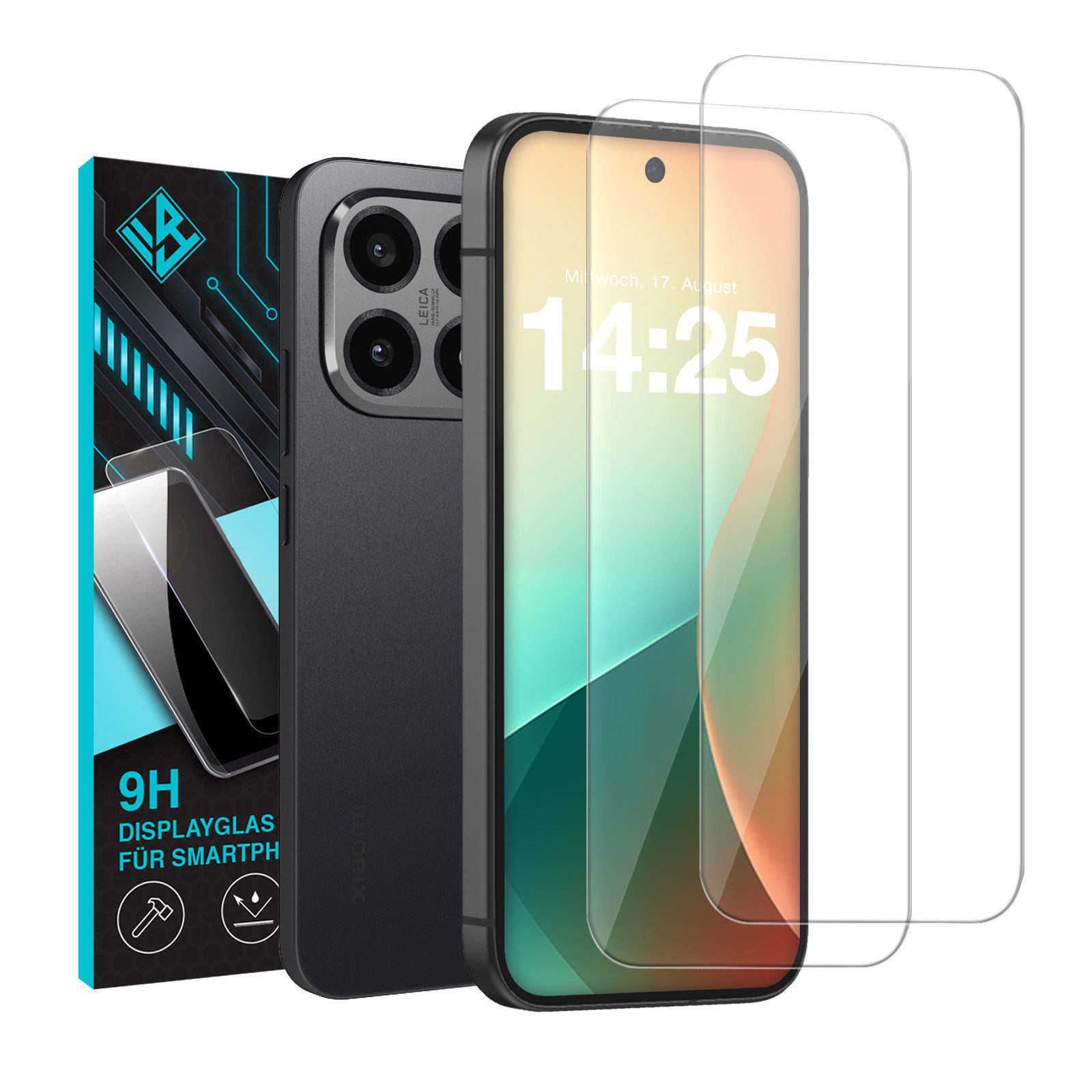 Tec-Expert Displayschutzglas 2x 9H Kamera und Displayglas für Xiaomi 15T Pro für Xiaomi 15T Pro, Kamera + Display Schutzglas, 4 Stück, Kameraschutz, Displayschu – Bild 2 von 5
