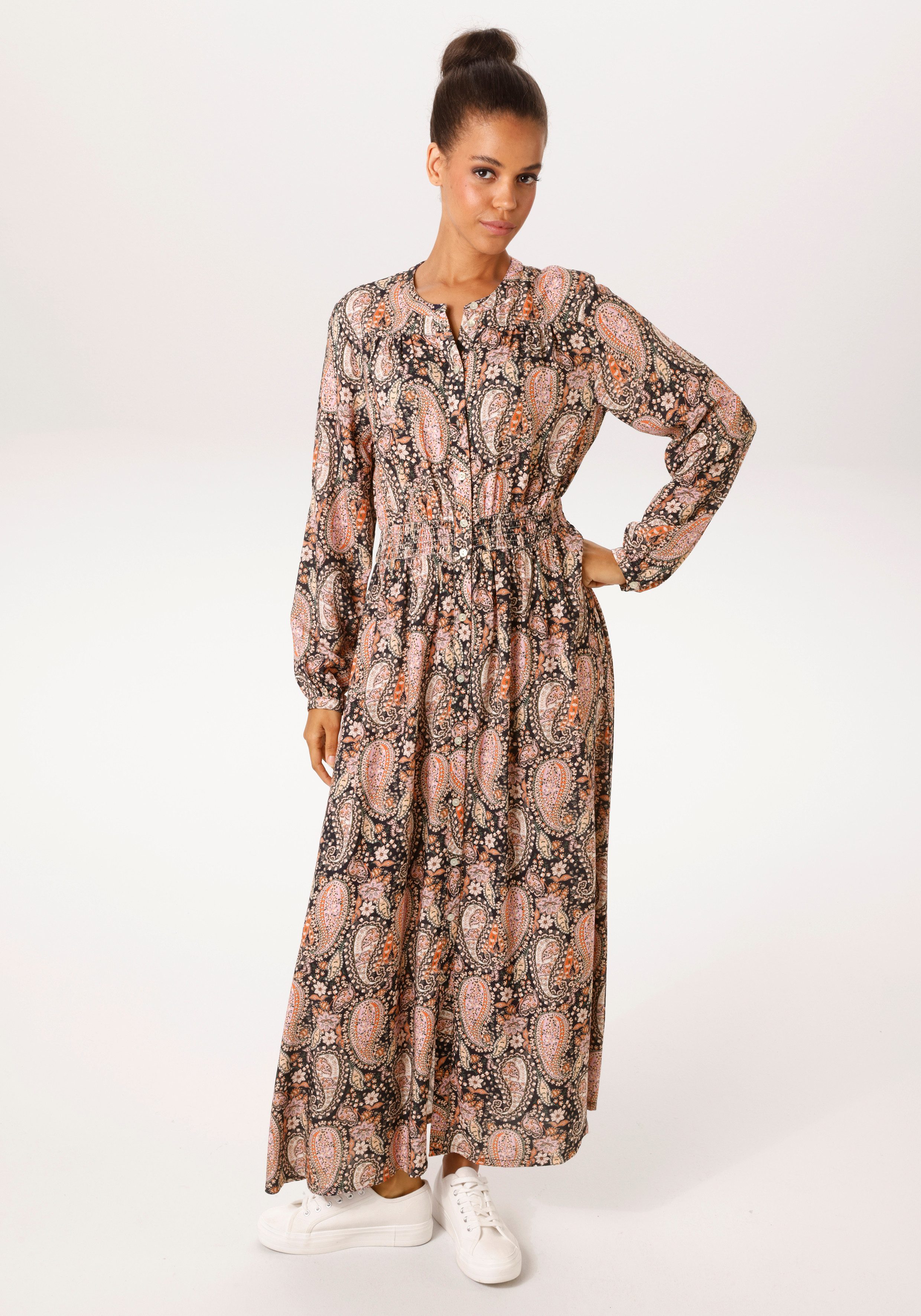 Aniston CASUAL Maxikleid mit fantasievollem Paisley-Muster bedruckt - NEUE günstig online kaufen