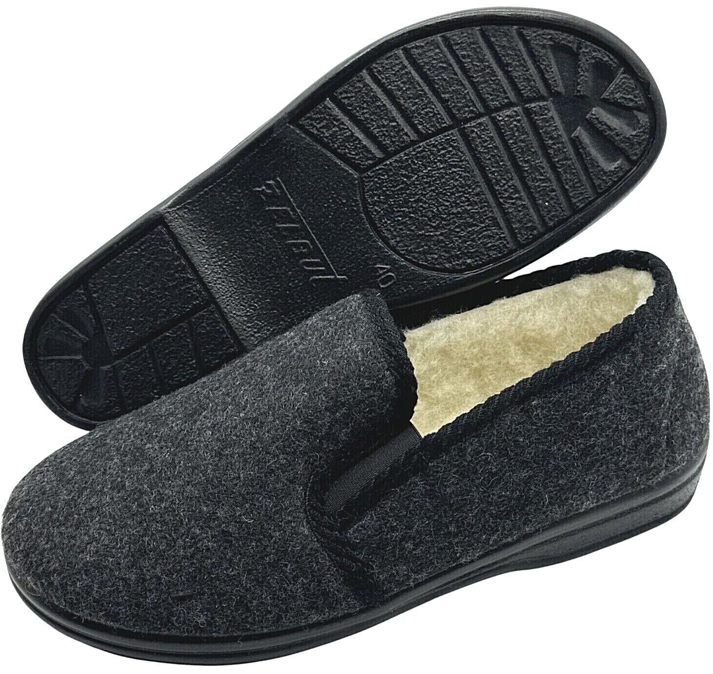 zelbut Damen Herren Winter Домашняя обувь Filz Hüttenschuhe Schafwolle Gefüttert Hausschuh Schurwolle