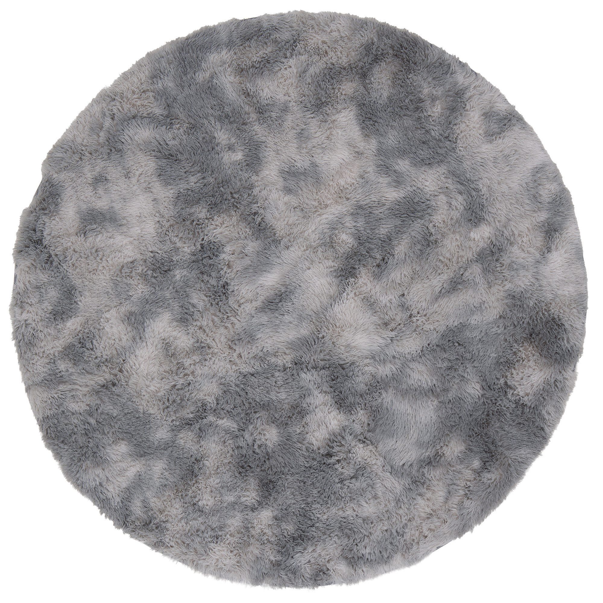Pergamon Hochflor-Teppich Hochflor Shaggy Teppich Fluffy Rund, Rund, Höhe: 40 mm