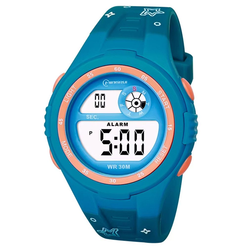Digitaluhr Weltraum Kinder Armbanduhr Astronaut Silikonuhr für Jungen