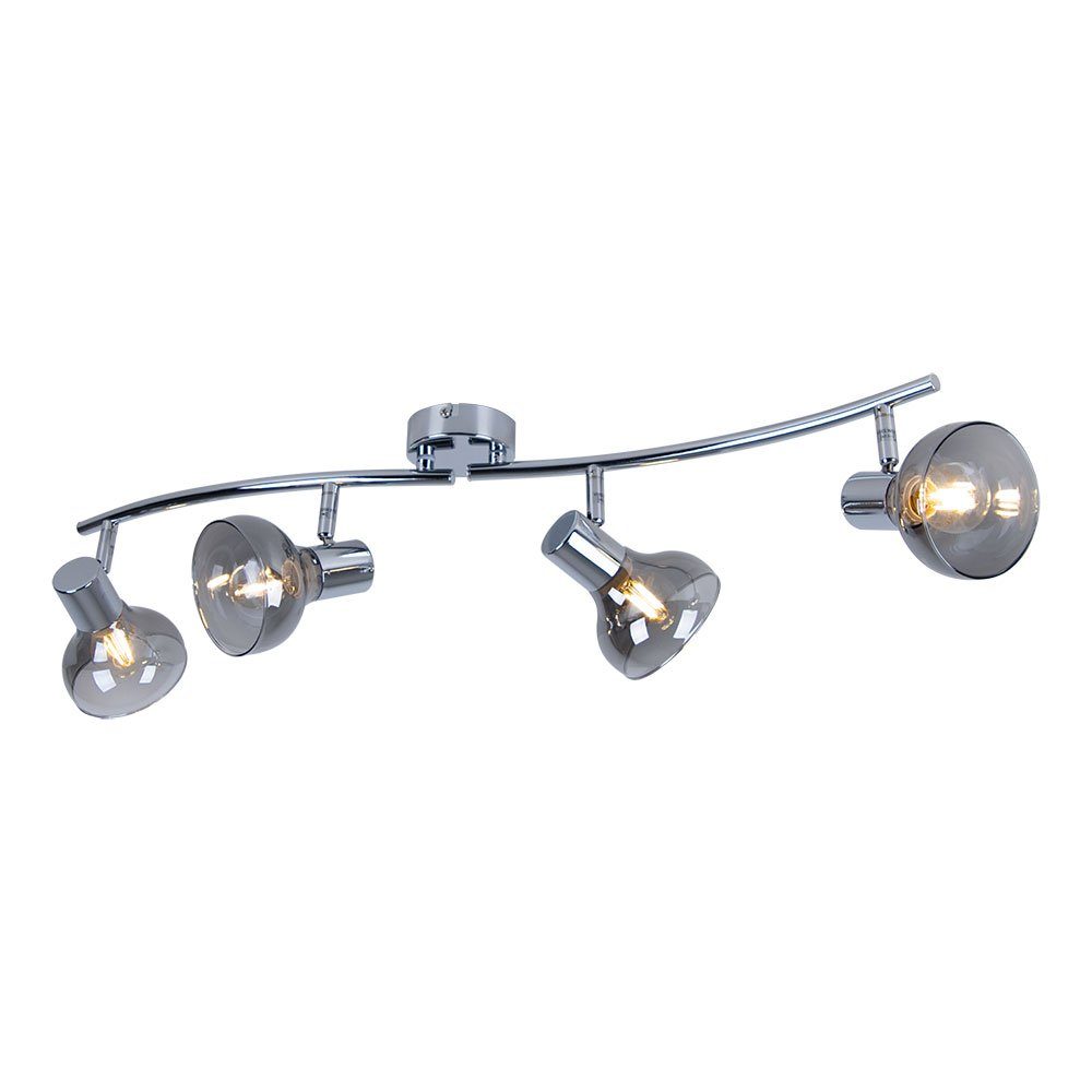 beweglich LED nicht Flammig Leuchtmittel 4 Metall Spots inklusive, Deckenleuchte, etc-shop Deckenleuchte Esszimmerlampe Glas