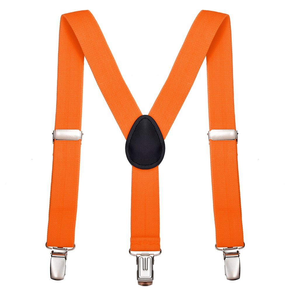DonDon Hosenträger für Jungen (2er Set, 2-St) 2er Set, schmaler Hosenträger Y-Form, farblich passende Fliege