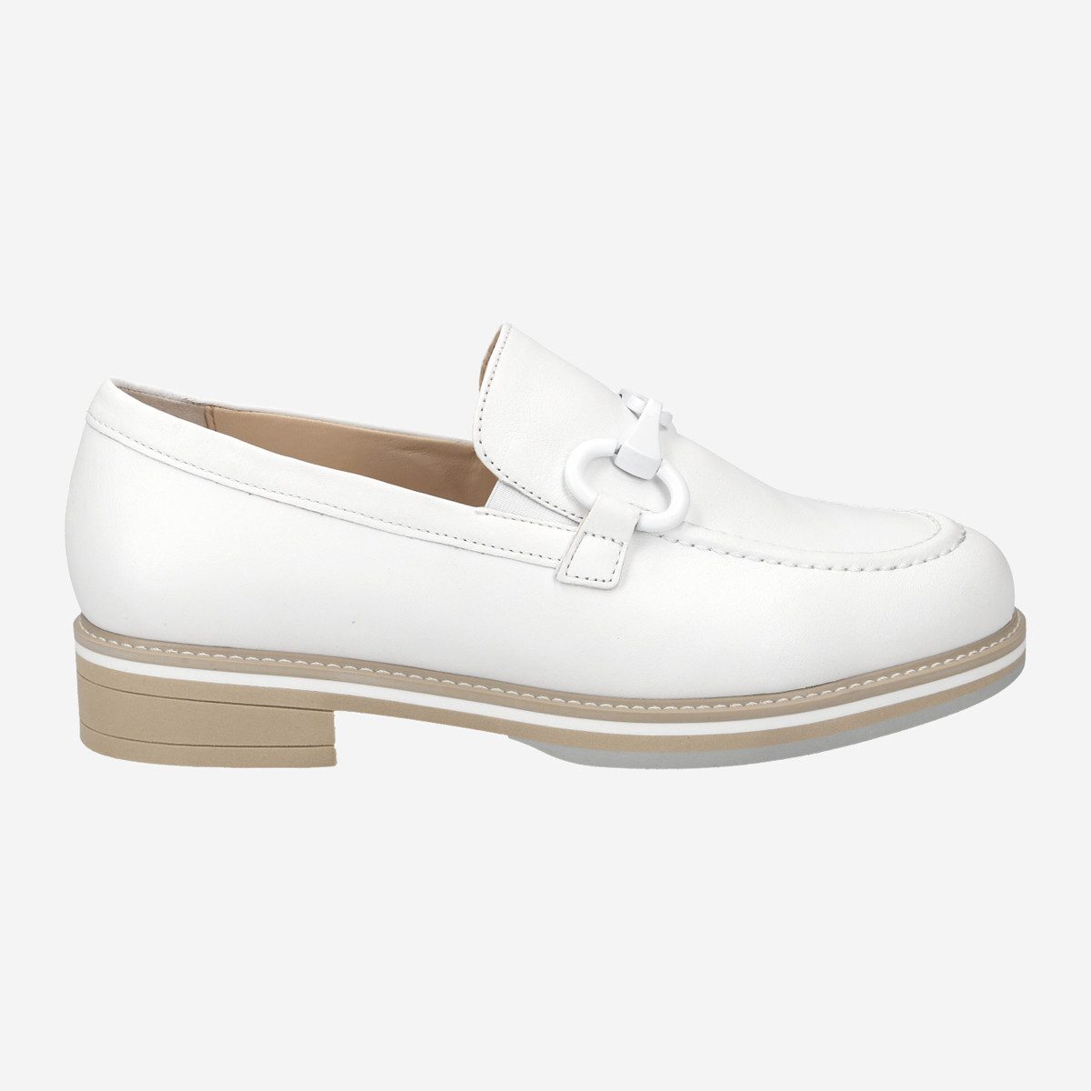 Gabor 22.461.50, Slipper & Mokassin in Weiß für Damen Slipper