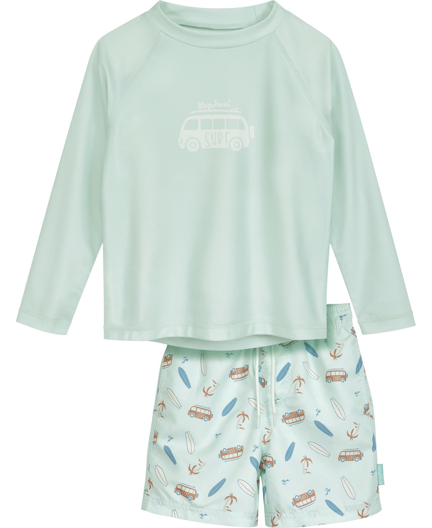 Playshoes Badeanzug UV-Schutz Bade-Set Surf-Bus Shorts 1/1 Arm