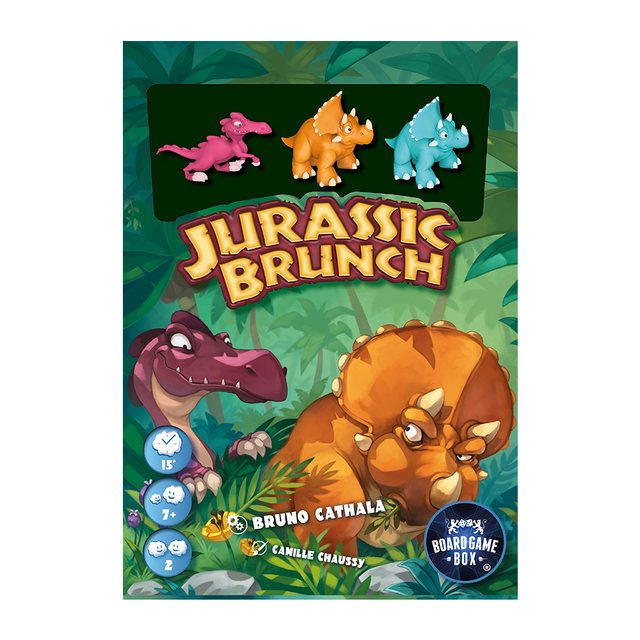 Board Game Box Spiel, Brettspiel »Board Game Box - Jurassic Brunch + 3er Figurenset«