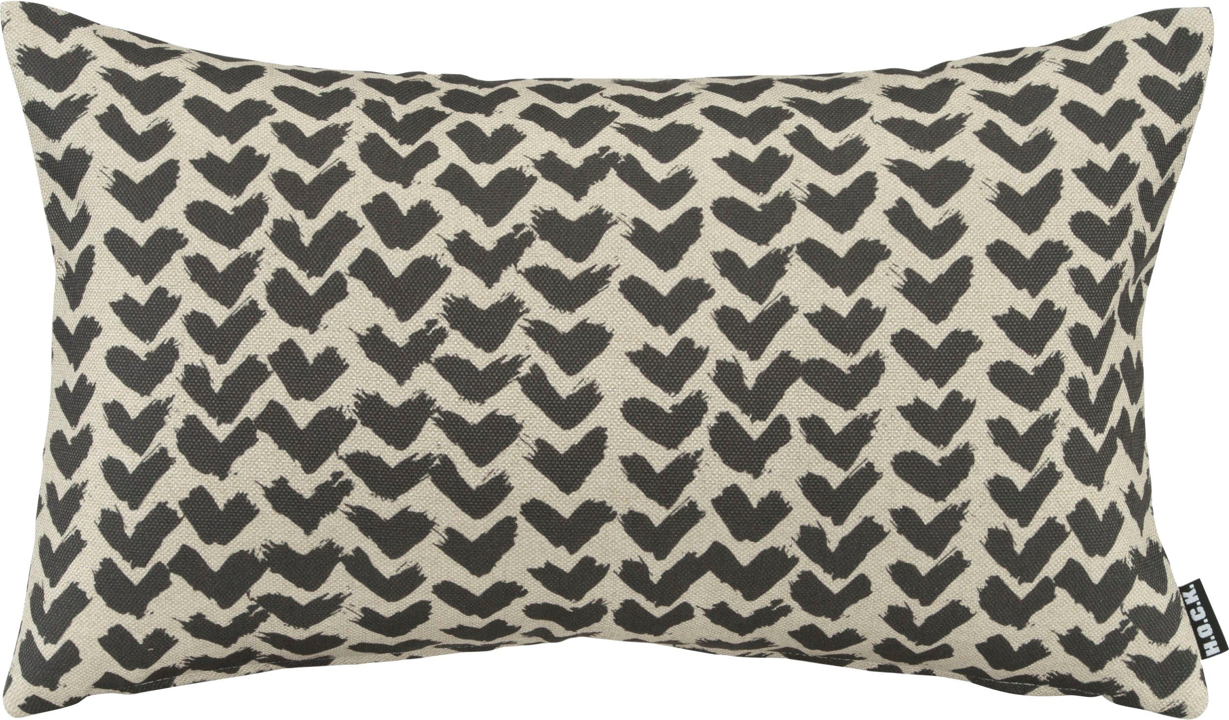 H.O.C.K. Dekokissen Black Heart, mit Herzen, Kissenhülle mit Füllung, 1 Stück. € 18,90