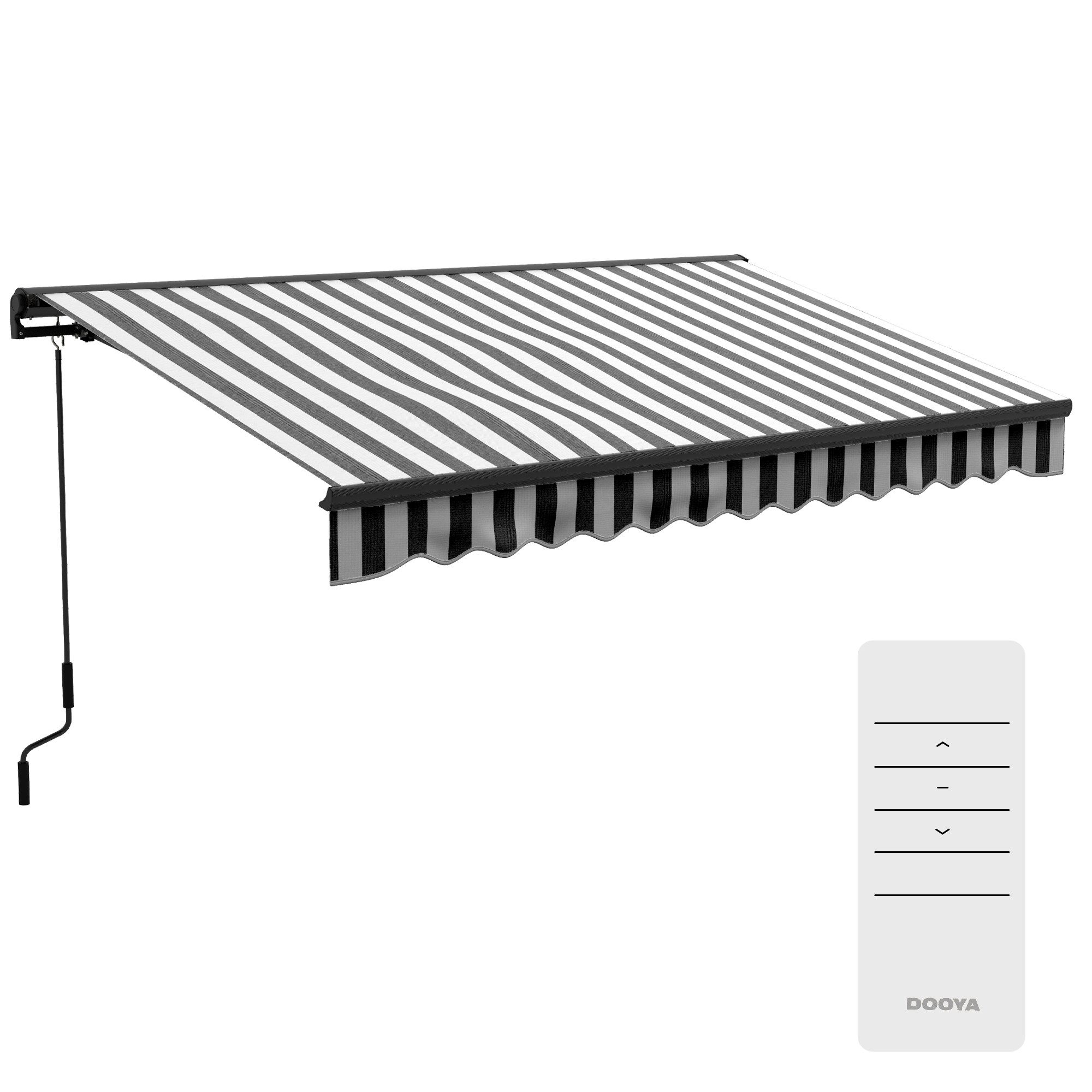 Outsunny Markise Gelenkarmmarkise 395 x 250 cm elektrisch Balkonmarkise (Ka günstig online kaufen