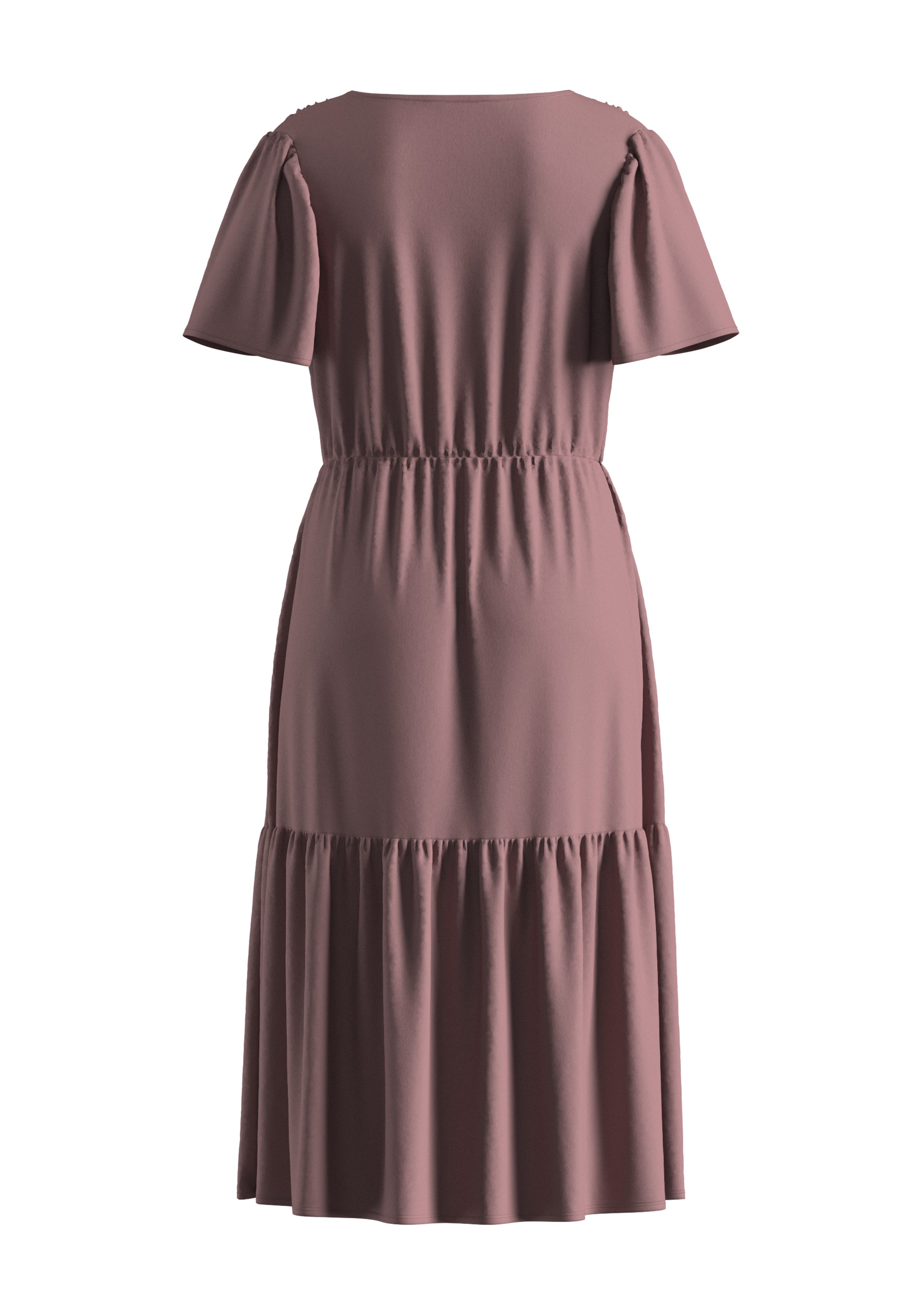 QS Minikleid Viskosekleid mit All-over-Print günstig online kaufen