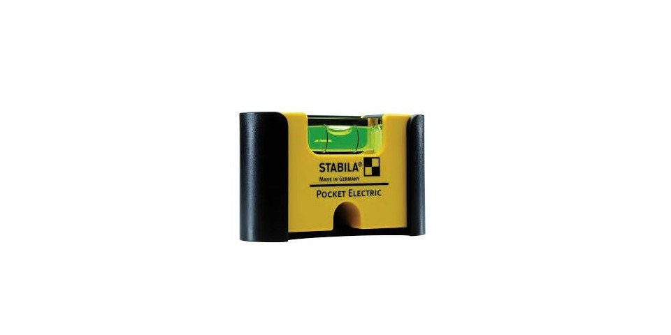 Stabila Wasserwaage Stabila Wasserwaage Pocket Electric mit Gürtelclip